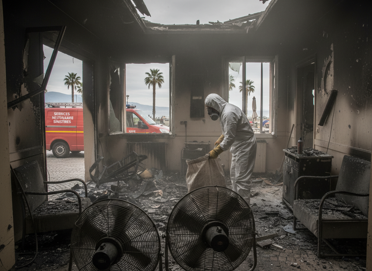Apartment Fire Cleanup in Mentone, CA